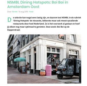 NSMBL Dining Hotspots: Boi Boi in Amsterdam Oost